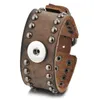 10pcslot läderarmband ingefära snapsmycken vocheng utbytbara för 18mm knappnitstil NN5931015583359