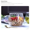 Mokken 2 PCS Giant Coffee Glass Pumpkin Cups Drink Fashionable Clear Cocktail Transparant Juice Water Multifunction Office