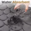 Badmatten Nicht -Slip -Speicher Schaum Badezimmer Matte Kopfsteinpflasterte Teppiche Superwasser absorbierende Maschine Waschbar Teppich für Duschbad