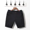 Jeans maschile all'ingrosso- marchio estate neri bianchi jeans cortometri in cotone pantaloni corti strappati di jeans di qualità solido slim stile bermuda shorts maleg3pm