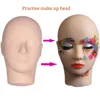 Mannequin Heads Professional Practice in Makeup Massage Body Painting Högkvalitativ mjuk dummy Frisyr Training Head Q240510