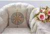 Pillow Nautical Compass Sofa Simple Home Decor Design Throw Case Covers Square 18 X Inches