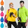 Camisas casuais masculinas masculinas e femininas para fazer caminhadas à prova d'água de jaquetas à prova de vento esportes de ciclismo ao ar livre Q240510