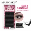 False Eyelashes MASSCAKU Easy Fanning Bloom eyelash automatic blooming volume artificial mink personal thick natural extension Q240510