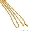 Giallo oro massiccio in oro massiccio G/F La collana femminile maschile da donna da 24 "gioielli affascinanti meglio confezionati