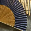 Dekoratif figürinler katlanır fan bambu ventilador el Japon tarzı hanfu kadın portatif ventilatore abanicos para boda Çin hediyesi