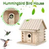 Vogelkooien kooi -accessoires vogelhuisjes voor buiten houten huis nestkast hangende nesten huizen tuindecoratie1295289