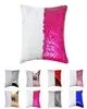 DHL 12 colors Sequins Mermaid Pillow Case Cushion New sublimation magic sequins blank pillow cases transfer printing DIY perso3940832