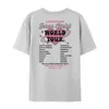 Herren T-Shirts Jesus World Tour Mode T-Shirt lustige christliche T-Shirt Damen Super groß süße Bibelvers TS Neutral Glauben Top Geschenk T240510