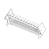 Kitchen Storage Space Saving Sink Dish Rack Modern Bowl And Plate Drainer Drying Convenient For Dishes Cutlery