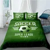 Bedding Sets 3D Design Duvet Cover Set Comforter Cases And Pillow Covers Full Twin Double Single Size Football White Bedclothes