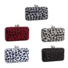 Sac Elegant Femmes Leopard Print Sacs Sacs de mariage Cocktail Party Party Bridal Cuir Grayer Hands Sac à main 20ca