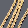 Gold Filledd Twisted Link Chain Colar Jewelry Womens Mens Colar