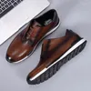 Sapatos casuais de luxo masculino tenadores de couro genuíno de couro confortável oxford vintage para homens ao ar livre calçados planos