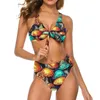 Swimwear femminile Sexy Magic Funghi Maghrooms Bikini Swimsuit Neon Mushroom Fantasy Fantasy Bikini set Bikini tagliata a costume da bagno a due pezzi