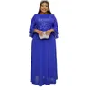 Ethnische Kleidung elegante Party Frauen -Spitzenkleider für Frauen Luxus Crew Hals High Taille Hochzeitskleider Truthahn Muslim Maxi Abendkleid
