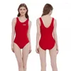 Swimswear féminin Femmes One Piece Professional Training Sports imperméables Push Up Up Strotless Strot Dry Beach Wear Bathing Truis mail