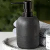 Fluido di lavaggio a mano distributore di sapone liquido per lavare la cucina per piatto da banco per bagno (nero)