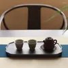 Tacki herbaty czarny orzech stały drewno suchy taca chińska okno otwartą robotę praktyczny garnek uchwyt na mały stół w domu