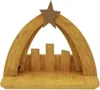 Collection de foi et d'espoir confortable Nativity Creche avec étoile sur le toit stable pour Noël Sainte Figurine Set Polyresin H138677801