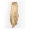 Mannequin Heads 26 Salon Hair Practice Training Head Model Long Straight Golden Human Doll with Bracelet Q240510