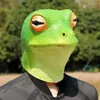 Party Supplies Frog Mask Cosplay Realist Halloween Bar Funny Masquerade Animal Headgear Zoo accessoires Full Head