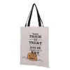 Stili a mano Grande tela di cotone 6 Pumpkin Spider Stampato Stampa Halloween Candy Sack Borse Delivery CPA4639 1011 CPA439