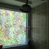 Autocollants de fenêtre étagère de raisin statique Film en verre intimité Sticker Cling Opaque salle de bain maison décorative pour meubles