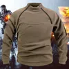 Chandails masculins Cold de support personnalisé Pull tactique automne et hiver chaud en liberté en plein air couleur respirante