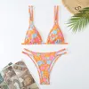 Dames badmode bikini's sexy zwempak vrouwelijk biquinis verbanden strandkleding kleuren bloemen print badpak bikini sets