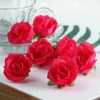 Fiori decorativi colorati fiore artificiale finta testa di rosa per fai -da -te doccia da sposa festa di matrimonio el casa decorazione del giardino regalo