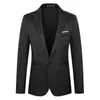 Costumes pour hommes Blazer Fashion Fashion Casual Business Malou Suit Malle Memps Simple Men Slim Fit Office pour