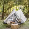 Tende e rifugi da campeggio Dream House Dream House a tre stagioni in tela di cotone in campeggio Pyramid può ospitare 2-4 Peopleq240511