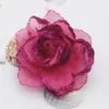 Fleurs décoratives DIY Simulate Rose Blossom Hair Clip Bride Bridesmaid Head Bijoux Cérémonie de mariage Fleur