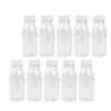 Bouteilles de rangement 12 pcs conteneurs yogourt bouteille de smoothie pour animaux de compagnie avec couvercles la bouche large