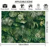 Party Decoration 1pc 150cm 100cm Tropical Jungle Green Leaf Pography Background Fabric