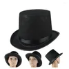 Forniture per feste Magician Top Hat Black Performance di palcoscenico in costume da boccetta