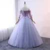 Robes de fête Femmes personnalisées Robe de bal robe de bal de bal longue quinceanera fleurs de floral mascarade de mariage mariée illusion