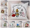 Alice in Wonderland Cushion Cover Cute Rabbit Cat Printed Sofa Pillow Vintage Home Dekorativ kuddefodral For Children Room7067149