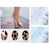 Bath Mats 12pcs Stop Slide Bathtub Non-slip Sticker Quality PEVA Fluorescence Anti-skid Tape Star Shape Stickers Steps