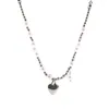 Colliers pendants Collier perles de mode bijoux de cou imitation Imitation Perles Matériel Élégant coeur pour la fête quotidienne