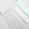 Creative Star Heart Style Rotate Gel Pen Set 0,5 mm Ballpoint de plume REFILLES BLACK REFILLS Signature Stationnery Writing Tools