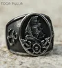 Clusterringe Retro Nordic Viking Pirat Segelboot Punk Gothic Ring Männer Frauen Edelstahl Ankerkompass Biker Rock Schmuck Juwely15990887