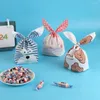 Geschenkwikkeling 10/25/50 stks Plastic Candy Bags Cookie Cute Carton Ear Biscuits Snack Baking Packing Supplies Kids cadeau Groothandel