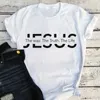 Vrouwen t-shirt dames kleding Jezus shirt Jezus schenken christelijke Jezus zoals de waarheid het leven T christelijke tops religieuze vrouwen shirts l t240510