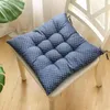 Pillow 40CM Linen Chair Square Stool Backrest Seat Pad Buttocks Mat Home Office Computer Protective