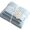 Set di biancheria da letto foglio a scacchi con fogli a scacchi a mezzi full size cover materasso di scacchiere per adolescenti letti chic 4 pezzi con cuscini