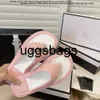 Chanells schoenkanaal dames macaron kleuren lambskineh slippers gewatteerde zwembad string sandalen puff flip flops in elkaar grijpende c paris mode dames designer schoenen 2c platf