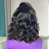 Perücken 200 Dichte Bouncy Curl Human Hair Perücken vordere Spitze menschliche Perücke Xu Chang