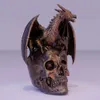 Nouveau produit Flying Skull Statue Resin Craft Garden Sculpture Sculpture Dragon Decoration
